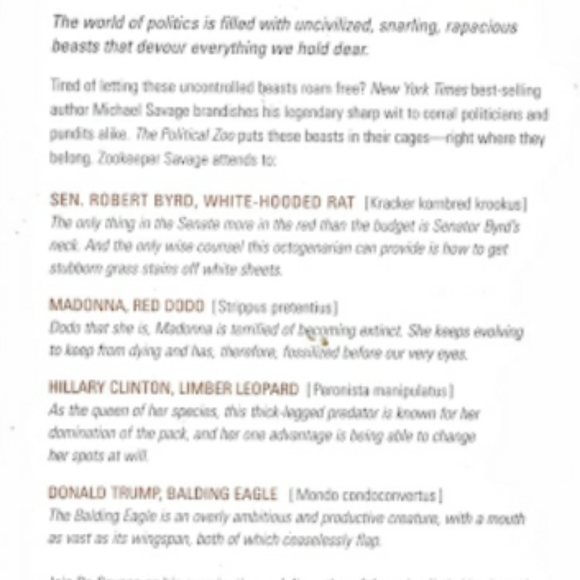 The Political Zoo by Michael Savage - Picture 4 of 4